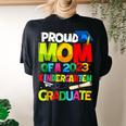 Proud Mom Of A Class Of 2023 Kindergarten Graduate Top Women's Oversized Comfort T-Shirt Back Print Black