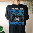 Ready To Crush 5Th Grade Level Unlocked Game On 5Th Grade Women's Oversized Comfort T-shirt Back Print Black