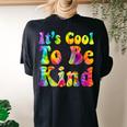 Retro 70S For Men Women Hippie It’S Cool To Be Kind Women's Oversized Comfort T-Shirt Back Print Black