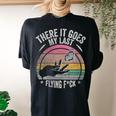 Retro There Goes My Last Flying F Sarcastic Women's Oversized Comfort T-shirt Back Print Black