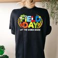 School Field Day Teacher Let The Games Begin Field Day 2022 Women's Oversized Comfort T-Shirt Back Print Black
