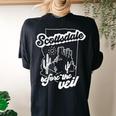 Scottsdale Before The Veil Bachelorette Bridesmaid Women's Oversized Comfort T-shirt Back Print Black
