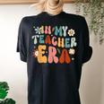 In My Teacher Era First Day Of School Back To School Retro Women's Oversized Comfort T-shirt Back Print Black