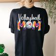 Volleyball Mom Tiedye Volleyball Love For Women Women's Oversized Comfort T-Shirt Back Print Black
