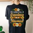 In A World Full Of Grandmas Be A Mawmaw Sunflower Women's Oversized Comfort T-Shirt Back Print Black