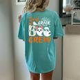 3Rd Grade Boo Crew Teachers Students Ghost Halloween Women's Oversized Comfort T-shirt Back Print Chalky Mint