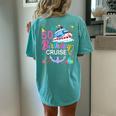 50Th Birthday Cruise 50 Years Old Birthday Cruising Crew Women's Oversized Comfort T-shirt Back Print Chalky Mint