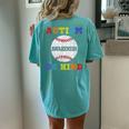 Baseball Lover Autism Awareness Puzzle Be Kind Kindness Women's Oversized Comfort T-Shirt Back Print Chalky Mint