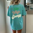Big Virgo Energy For Virgo For Zodiac Sign Women's Oversized Comfort T-shirt Back Print Chalky Mint