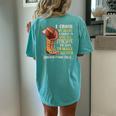 Cowgirl Boots & Hat I Cross My Heart Western Country Cowboys Women's Oversized Comfort T-Shirt Back Print Chalky Mint