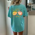 Field Day Vibes 2022 Teacher & Student Women's Oversized Comfort T-Shirt Back Print Chalky Mint