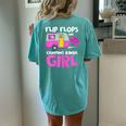 Flip Flops And Camping Kinda Girl Family Vacation Camping Women's Oversized Comfort T-Shirt Back Print Chalky Mint