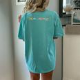 In My Mom Era Lover Groovy Retro Mother's Day Women's Oversized Comfort T-shirt Back Print Chalky Mint