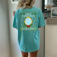 Ugly Christmas Sweater With Mirror Xmas Girls Women's Oversized Comfort T-shirt Back Print Chalky Mint