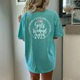 Girls Weekend 2023 Best Friends Good Time Wine Trip Vacation Women's Oversized Comfort T-shirt Back Print Chalky Mint