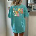 Groovy Retro In My Auntie Era Cool For Aunts Women's Oversized Comfort T-shirt Back Print Chalky Mint