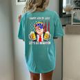 Happy 4Th Of July Lets Go Beer Brandon Trump Beer America Women's Oversized Comfort T-Shirt Back Print Chalky Mint