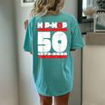Hip-Hop 50 Years Old Women's Oversized Comfort T-shirt Back Print Chalky Mint