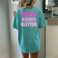 Howdy Rodeo Hot Pink Wild Western Yeehaw Cowgirl Country Women's Oversized Comfort T-Shirt Back Print Chalky Mint