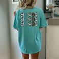 Howdy Rodeo Western Country Cowboy Cowgirl Southern Vintage Women's Oversized Comfort T-Shirt Back Print Chalky Mint