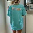 Howdy Rodeo Western Country Southern Cowgirl Vintage For Women Women's Oversized Comfort T-Shirt Back Print Chalky Mint