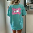 Howdy Women Western Cute Rodeo Southern Howdy Cowgirl Women's Oversized Comfort T-Shirt Back Print Chalky Mint