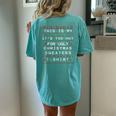 This Is My It's Too Hot For Ugly Sweaters Christmas Women's Oversized Comfort T-shirt Back Print Chalky Mint