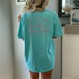 Its Not Easy Being My Hot Wifes Arm Candy Humor Husband Joke Women's Oversized Comfort T-shirt Back Print Chalky Mint