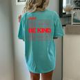 Just Be Kind Anti Bullying Kindness Week Unity Day Women's Oversized Comfort T-Shirt Back Print Chalky Mint