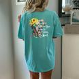 Be Kind Elephant Women's Oversized Comfort T-Shirt Back Print Chalky Mint