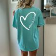 Be Kind Motivational Kindness Inspirational Encouragement Women's Oversized Comfort T-Shirt Back Print Chalky Mint