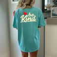 Be Kind Graphic Women's Oversized Comfort T-Shirt Back Print Chalky Mint