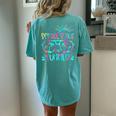 Last Day Of School Schools Out For Summer Teacher Vintage Women's Oversized Comfort T-Shirt Back Print Chalky Mint
