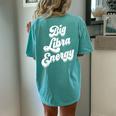 Libra For Big Libra Energy Zodiac Sign Women's Oversized Comfort T-shirt Back Print Chalky Mint