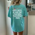 Most Likely To Hate Matching Christmas Family Matching Women's Oversized Comfort T-shirt Back Print Chalky Mint