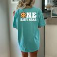 One Happy Dude 1St Birthday One Cool Mama Family Matching Women's Oversized Comfort T-shirt Back Print Chalky Mint