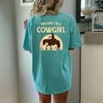 Pretend Im A Cowgirl Halloween Party Costume Women's Oversized Comfort T-Shirt Back Print Chalky Mint