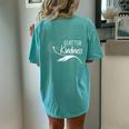Scatter Kindness Be Kind Inspirational Motivational Women's Oversized Comfort T-Shirt Back Print Chalky Mint