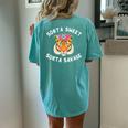 Sorta Sweet Sorta Savage Tiger Flower Crown Floral Animal Women's Oversized Comfort T-Shirt Back Print Chalky Mint