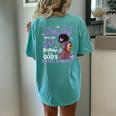 Stepping Into My 50Th Birthday With Gods Grace Mercy Women's Oversized Comfort T-shirt Back Print Chalky Mint