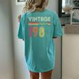 Vintage 1983 Original Parts 40Th Birthday Women's Oversized Comfort T-shirt Back Print Chalky Mint