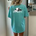 Vintage Howdy Rodeo Western Country Southern Cowboy Cowgirl Women's Oversized Comfort T-Shirt Back Print Chalky Mint