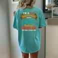 Vintage Proud I'm A Dad A Grandpa And A Retired Pilot Women's Oversized Comfort T-shirt Back Print Chalky Mint
