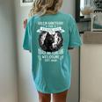 Witch Salem Home For Wayward Black Cats 1692 Halloween Women's Oversized Comfort T-shirt Back Print Chalky Mint