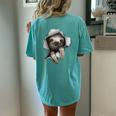 Sloth Cute Sloth Lazy Person Sloth Lover Sloth Women's Oversized Comfort T-shirt Back Print Moss