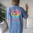 Im 50 Years Old And Flocking Fabulous 50Th Bday Flamingo Women's Oversized Comfort T-Shirt Back Print Blue Jean
