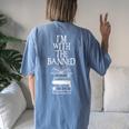 Im With The Banned Books I Read Banned Books Women's Oversized Comfort T-Shirt Back Print Blue Jean