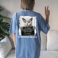 Catnip Made Me Do It For Cat Lover Cat Dad Cat Mom Women's Oversized Comfort T-Shirt Back Print Blue Jean