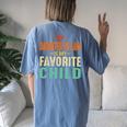 My Daughter In Law Is My Favorite Child Mother In Law Day Te Women's Oversized Comfort T-Shirt Back Print Blue Jean