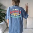 My Daughter In Law Is My Favorite Child Daughter Women's Oversized Comfort T-Shirt Back Print Blue Jean